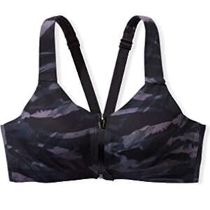 Victoria’s Secret knockout Front Close High Support Sports Bra black multicolor